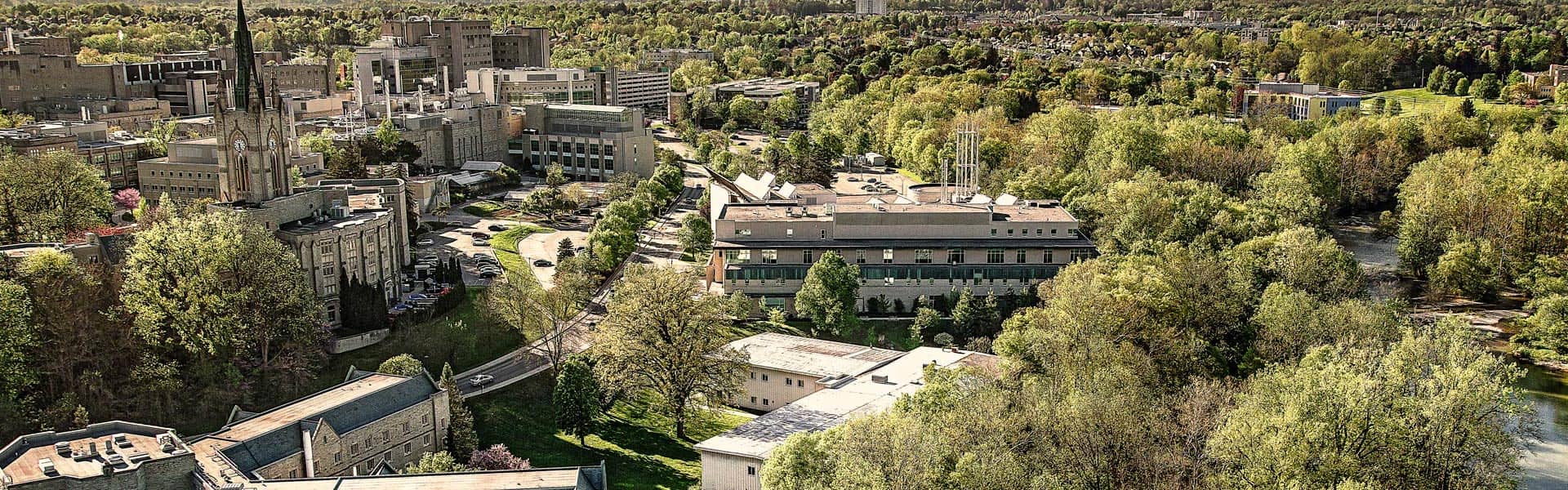 Aerial image of Western's campus