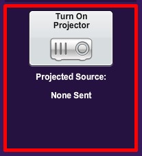 Screenshot of the Projector Controls