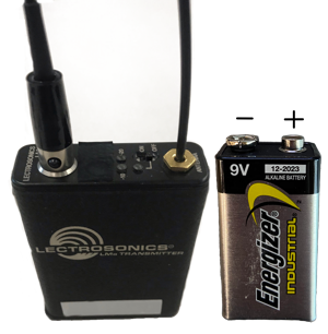 LMa Micophone transmitter and 9v Battery