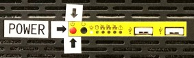 Rack PC power button