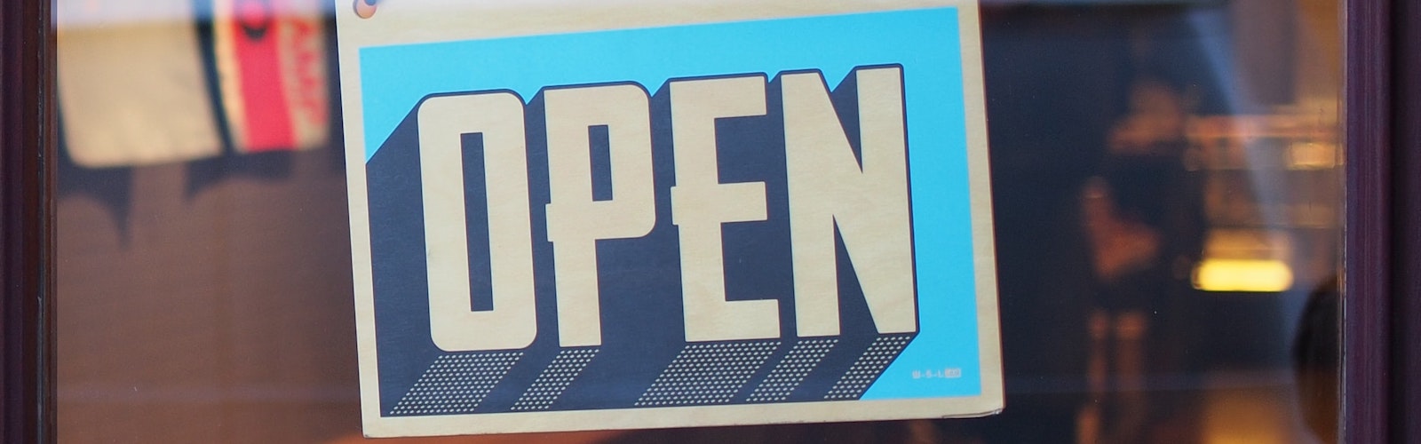 open sign