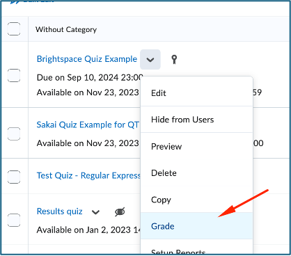 brightspace quizzes blind marking 1