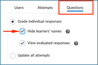 brightspace quizzes blind marking 2