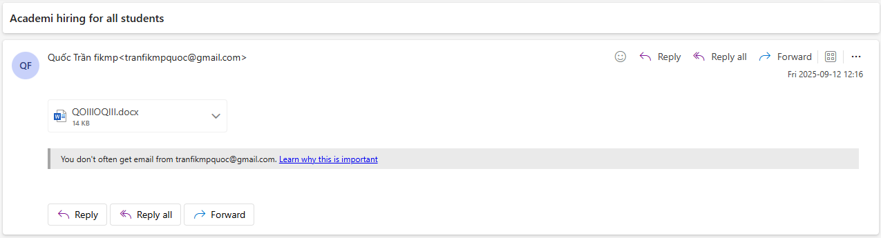 Phishing Email